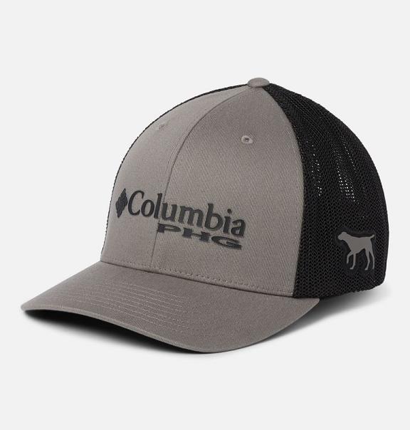 Columbia PHG Mesh Hats Black Grey For Men's NZ57016 New Zealand